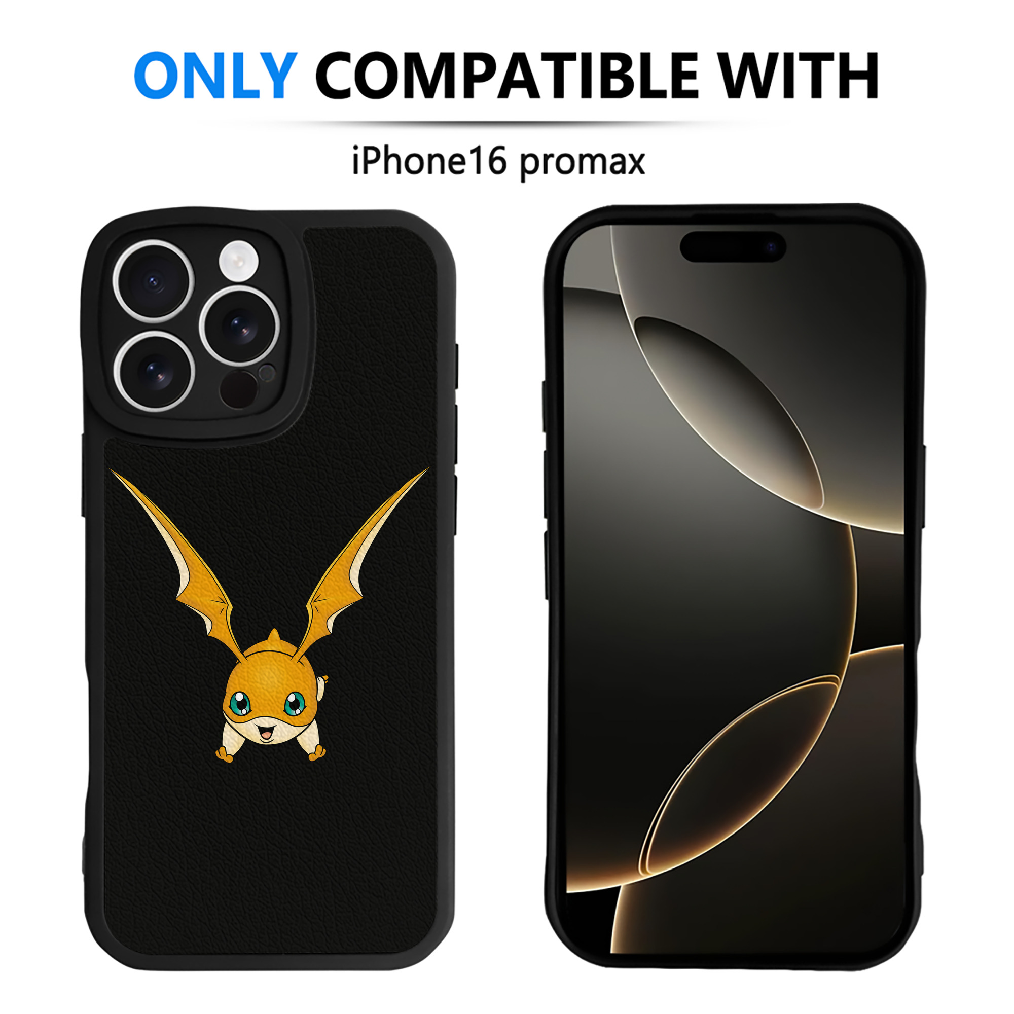（画像用） Digimon デジタルモンスター/デジモン 【iPhone 16シリーズ対応】シリコンスマホケース（レザー調） 材質：シリコン